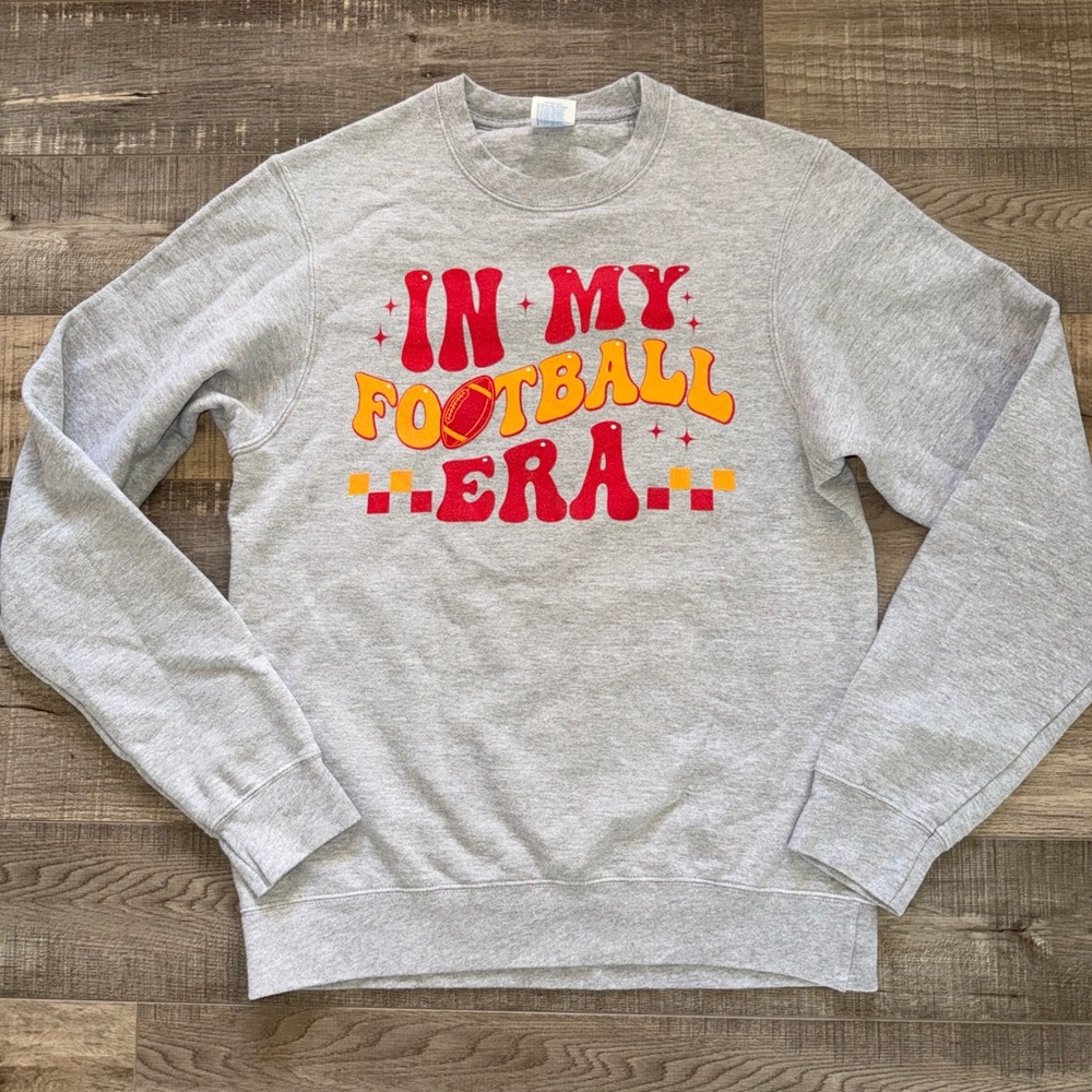 Gray 'In My Football Era' size small sweatshirt